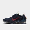 Nike Air Vapormax 2020 Big Kids' Shoes In Obsidian/siren Red-barely Volt