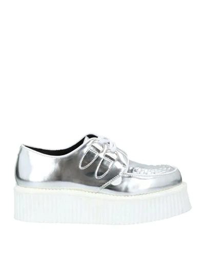 Underground Lace-up Shoes In Silver