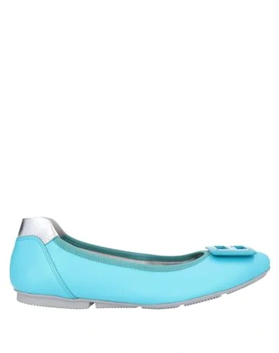 Hogan Ballet Flats In Blue