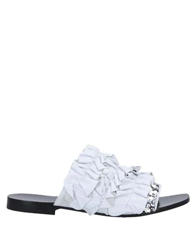 Alberto Guardiani Sandals In White