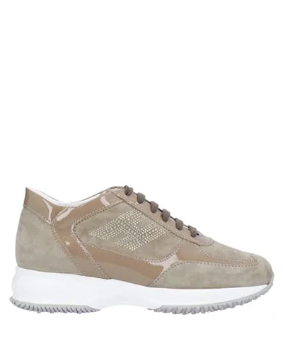 Hogan Sneakers In Khaki