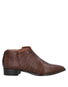 Alberto Fermani Ankle Boots In Dark Brown