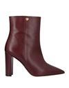 Tory Burch Ankle Boots In Maroon