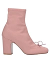 Redv Red(v) Woman Ankle Boots Pastel Pink Size 7.5 Textile Fibers