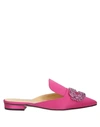 Giannico Woman Mules & Clogs Pastel Pink Size 6 Textile Fibers