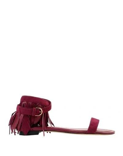 Tod's Sandals In Red