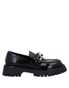 Jeffrey Campbell Women's Recess Lug Sole Chain Loafers In Black