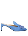 Giannico Mules And Clogs In Blue