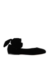 Max Mara Ballet Flats In Black