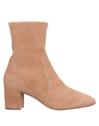 Stuart Weitzman Ankle Boots In Camel