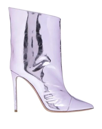 Alexandre Vauthier Ankle Boots In Mauve