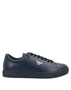 Emporio Armani Sneakers In Dark Blue