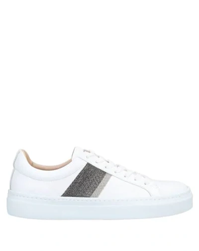 Fabiana Filippi Embellished Low-top Sneakers In White