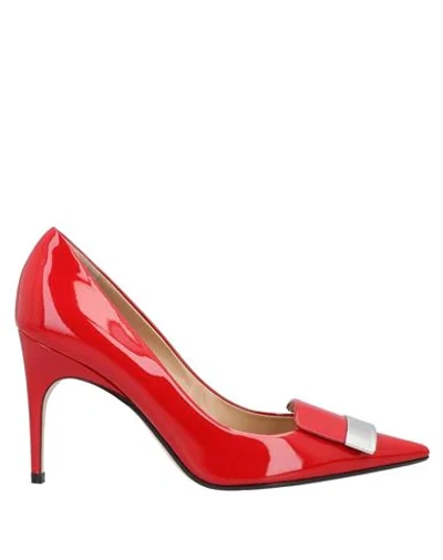 Sergio Rossi Pumps In Red