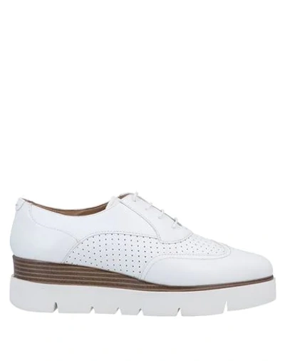 Geox Lace-up Shoes In White