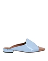 L'autre Chose Mules & Clogs In Pastel Blue