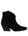 Tosca Blu Ankle Boots In Black