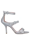 Anna F Sandals In Silver