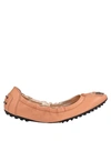 Tod's Ballet Flats In Pale Pink