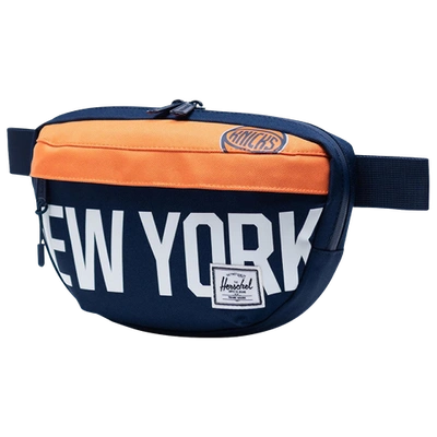 Herschel New York Knicks  Nba Team City Edition Waist Pack In Navy/orange