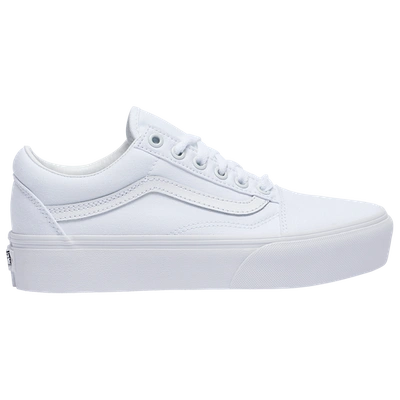 Vans Womens  Old Skool Platform In True White/white/white