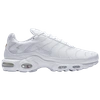 Nike Air Max Plus Brand-embroidered Woven Low-top Trainers In White/white/white