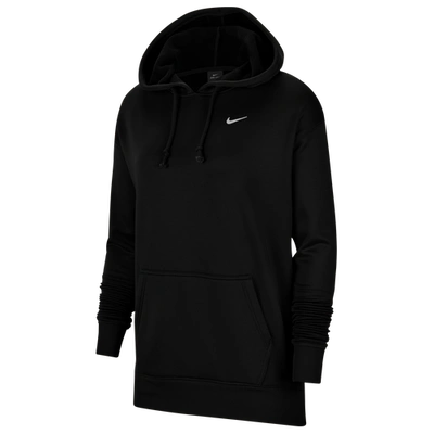 Nike Womens   Therma All Time Ess Pullover In Black/white