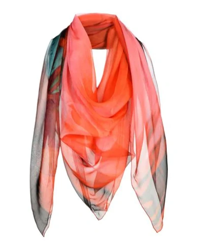 Agnese Gallamini Square Scarf In Coral