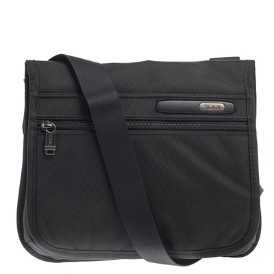 Pre-owned Tumi Black Nylon Small Dfo Flap Messenger Bag