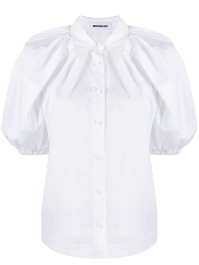 Brognano Bell Sleeve Shirt In White