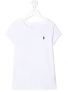Polo Ralph Lauren Logo-embroidered Cotton T-shirt In White