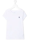 Polo Ralph Lauren Logo-embroidered Cotton T-shirt In White