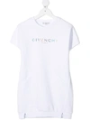 GIVENCHY LOGO-PRINT SHORT-SLEEVED DRESS