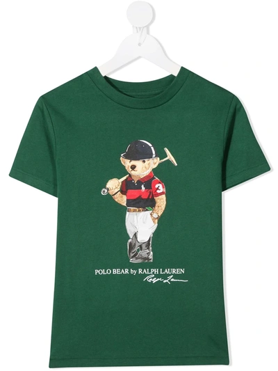 Ralph Lauren Teen Polo Bear Print T-shirt In Unica