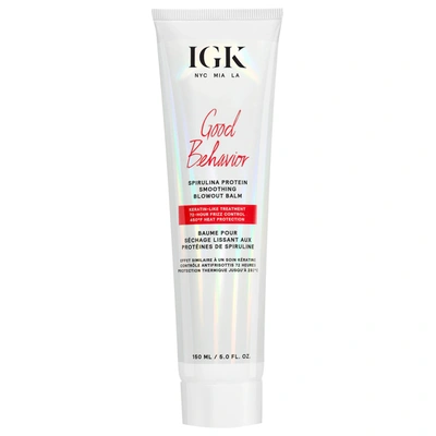 Igk Good Behavior Spirulina Protein Anti-frizz Smoothing Balm 5 oz/ 150 ml