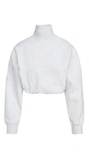 ALEXANDER WANG FUNNEL NECK PULLOVER WITH ALLOVER EMBROIDERY,AWANG43511