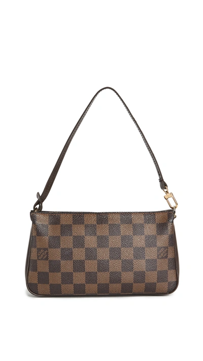 Shopbop Archive Louis Vuitton Navona Damier Ebene Bag In Brown