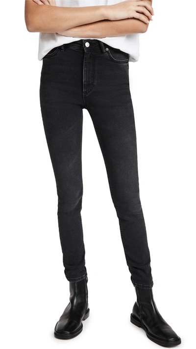 Acne Studios Climb Used Black Denim Jeans