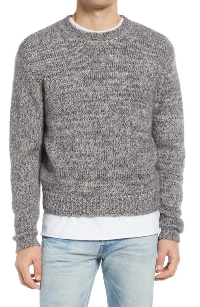 John Elliott Foggy Wool Blend Crewneck Sweater In Grey