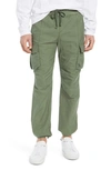 John Elliott Slim-fit Cotton Drawstring Cargo Trousers In Olive
