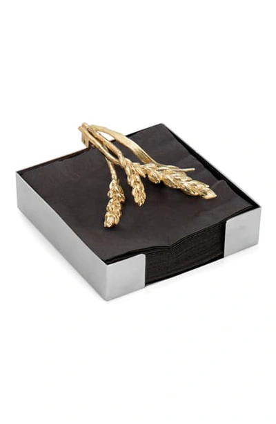 Michael Aram Cocktail Napkin Holder In Wheat