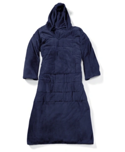 Ella Jayne Wearable Weighted Snuggle Blanket Bedding In Navy