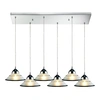 Elk Lighting Refraction 6- Light Pendant In Polished Chrome In Chrome