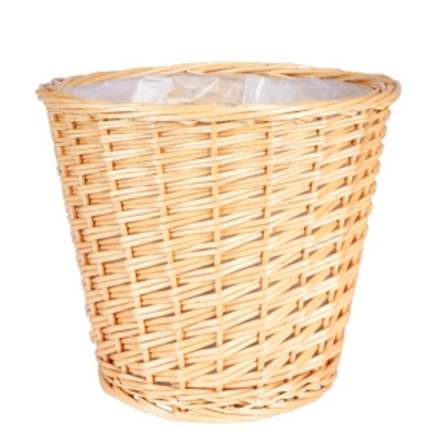 Household Essentials Medium Willow Waste Basket In Natural