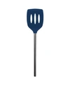 Tovolo Silicone Slotted Turner With Handle In Deep Indigo