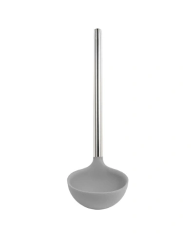 Tovolo Silicone Ladle With Stainless Steel Handle In Oyster Gray