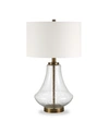 Hudson & Canal Lagos Table Lamp With Flax Shade In Gold-tone
