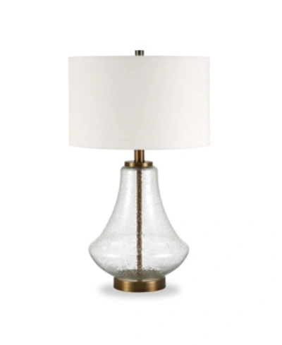 Hudson & Canal Lagos Table Lamp With Flax Shade In Gold-tone