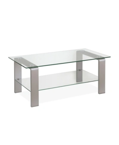 Hudson & Canal Asta Side Table In Silver-tone