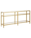 Hudson & Canal Alexis 64" Console Table In Gold-tone